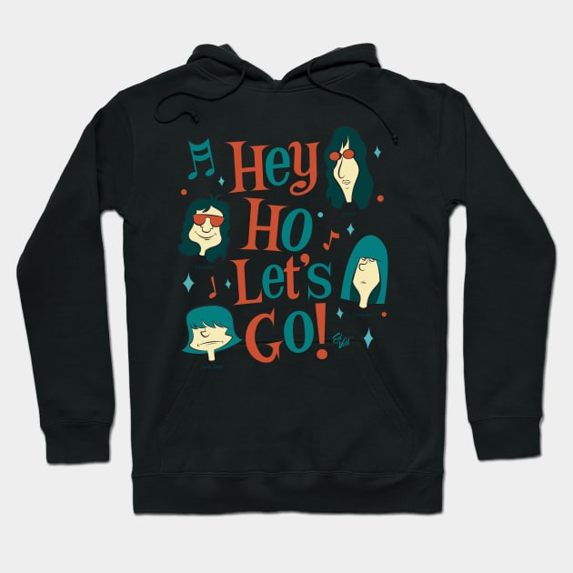 Hey Ho, Lets Go! Hoodie by edvill